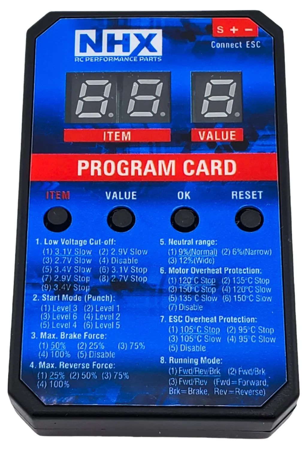 Programmer for Mini 28 Pro Speed Control - NHX Programmer for Mini 28 Pro Speed Control - NHX