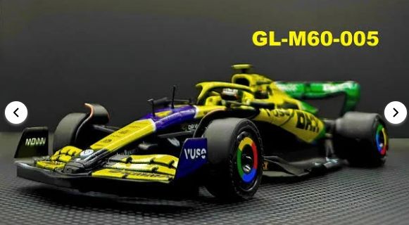 Limited Production Formula One Bodies: Finished - GL Racing GL-M60-005 No.4 Monaco (Lando Norris Helmet)