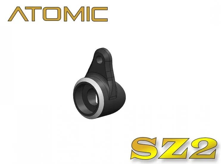 SZ2-UP02 BZ5, SZ2 Aluminum Horn/Crank for Servo Saver - Atomic