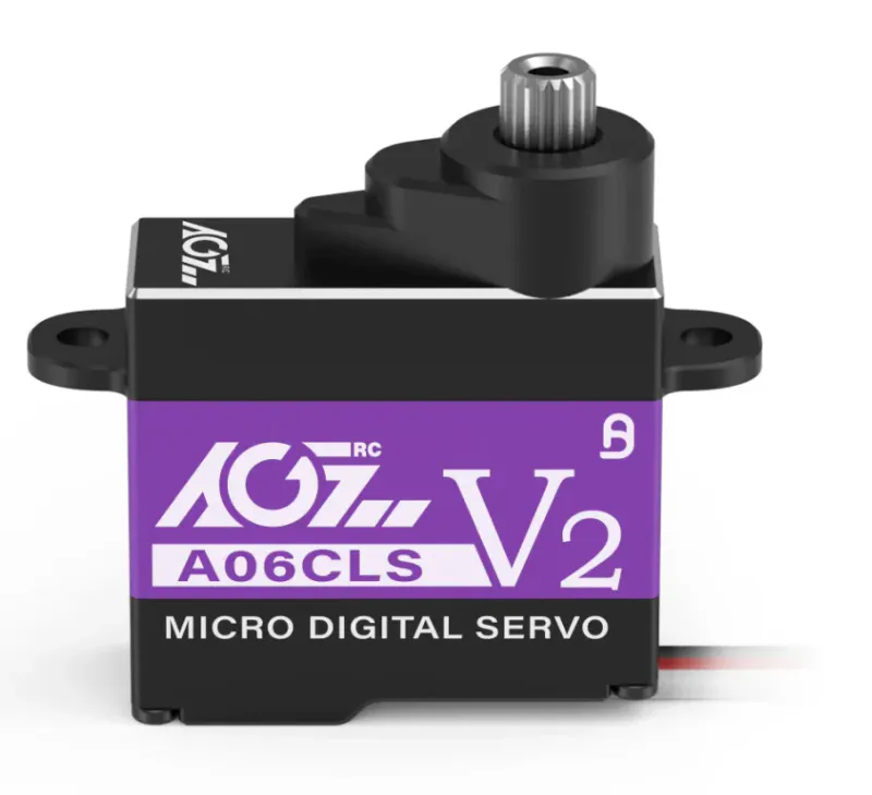 AGFRC - A06CLS V2 SERVO (20T Spline, JST 1.5 Plug) - PURPLE NO SERVO HORN