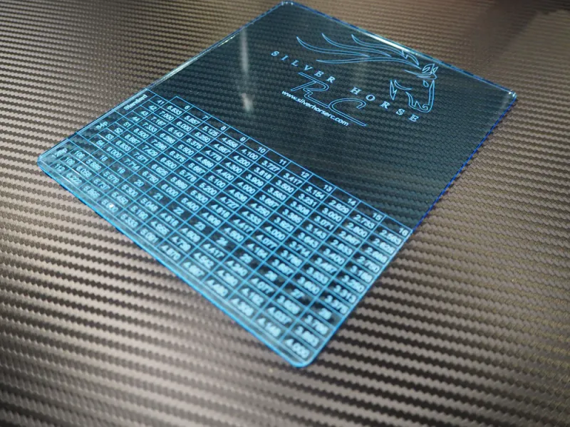 Silver Horse RC Pit Setup Board & Guage BLUE