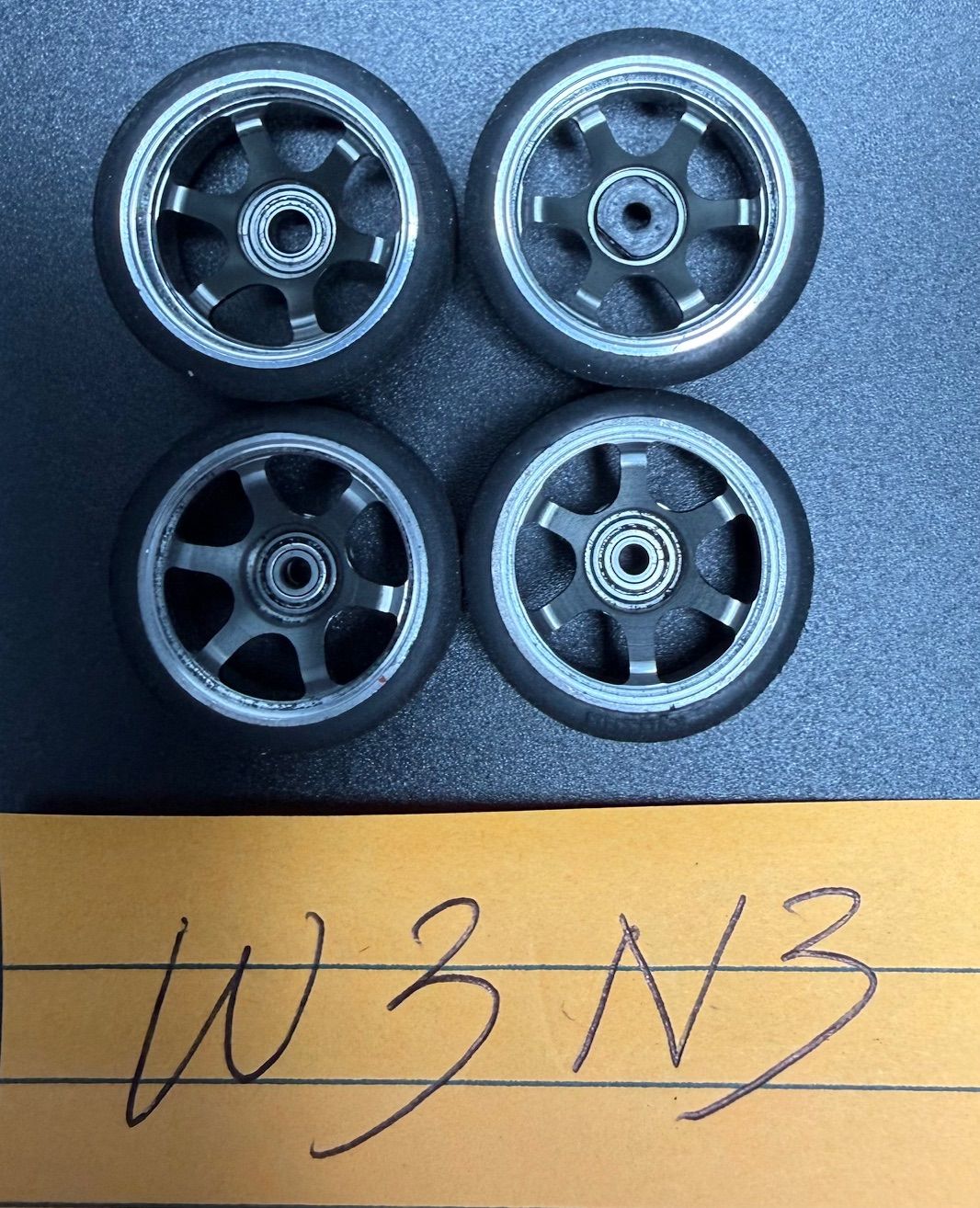 Rare Aluminum wheels for Mini-Z W3 N3