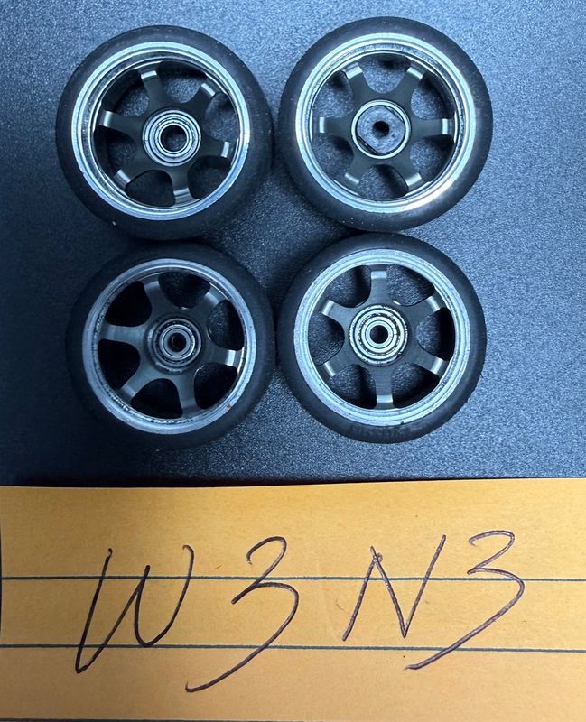Rare Aluminum wheels for Mini-Z W3 N3