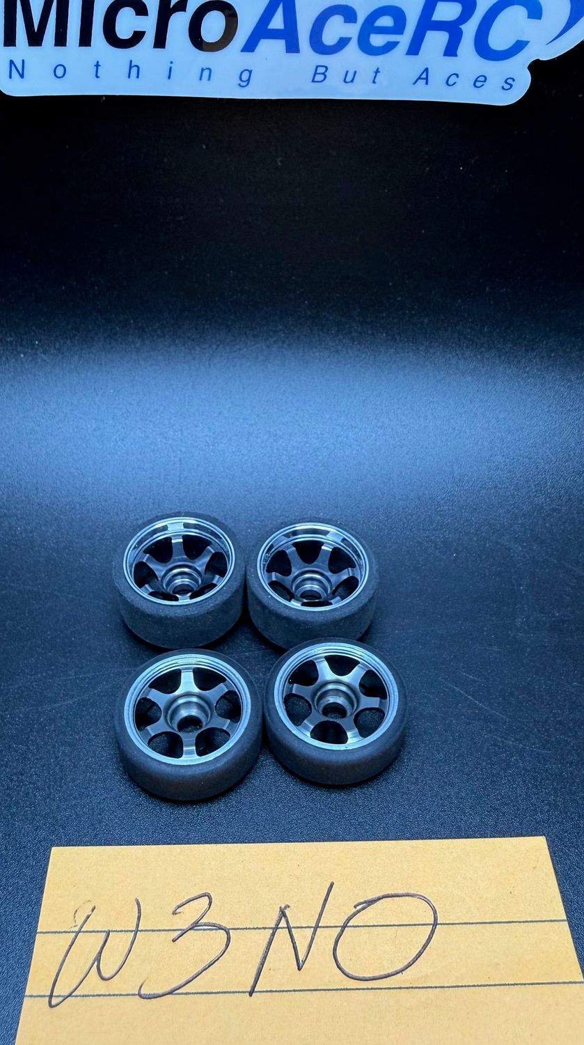 Rare Aluminum wheels for Mini-Z W3 N0