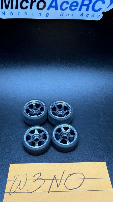 Rare Aluminum wheels for Mini-Z W3 N0
