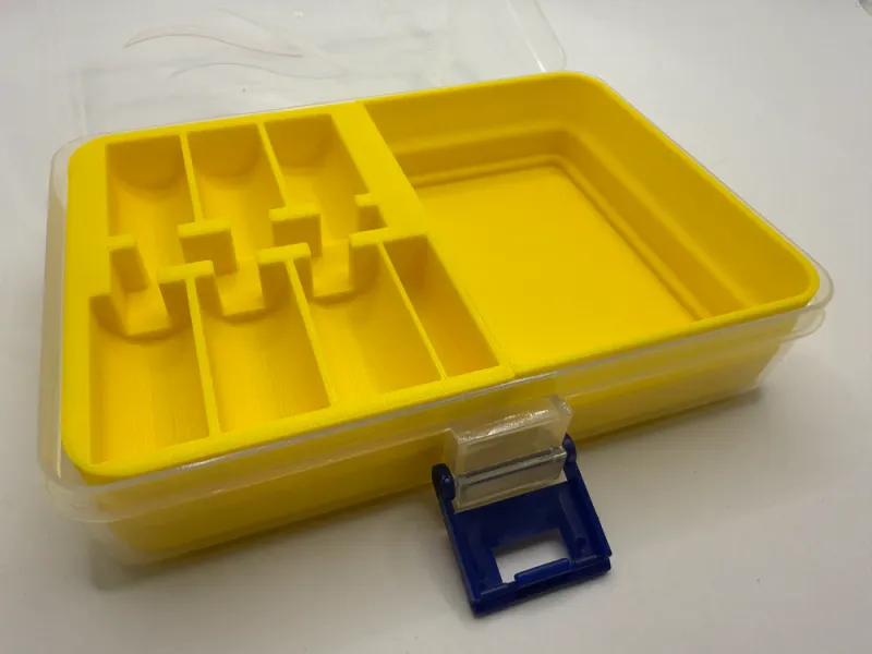 Silver Horse 6 Motor Organizer and Storage Case - yelllow