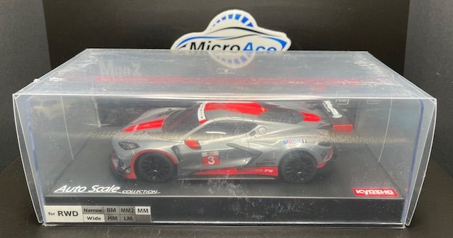 Kyosho ASC Chevrolet Corvette C8.R Gunmetal MZP244GMR Body For MINI-Z
