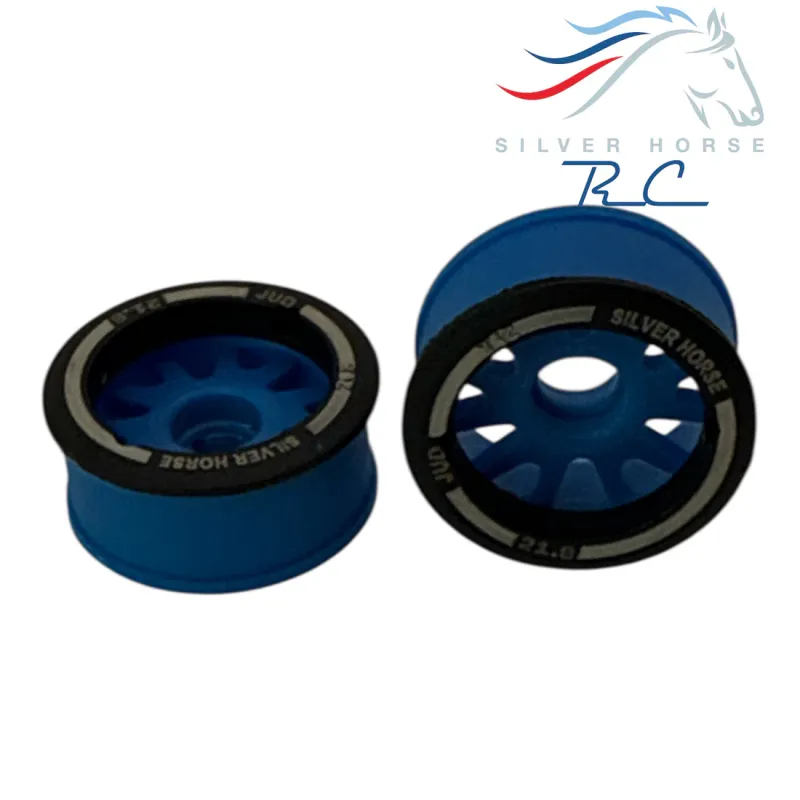 NXUSA-EVO-F Nexx Racing EVO Flanged Front Wheels (2) pcs for Mini-Z (BLUE) NXUSA-EVO-F+1-BL