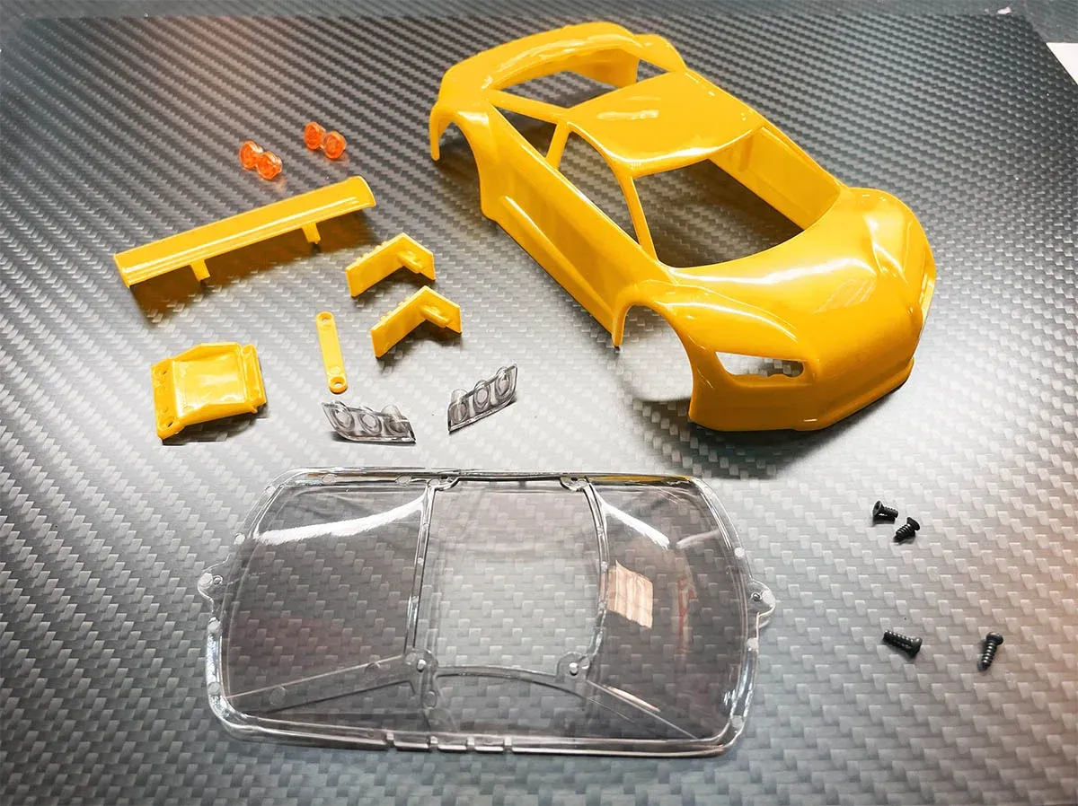 GT01 Unpainted Body Set - Jomurema Neon Orange JOM280359