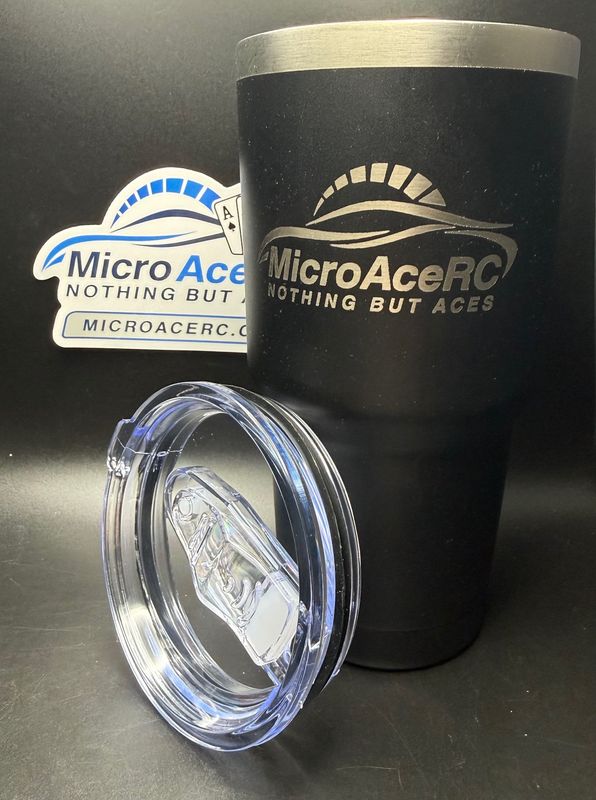Black MicroAceRC 30 ounce Kodiak tumbler with slider lid Black MicroAceRC 30 ounce Kodiak tumbler with slider lid