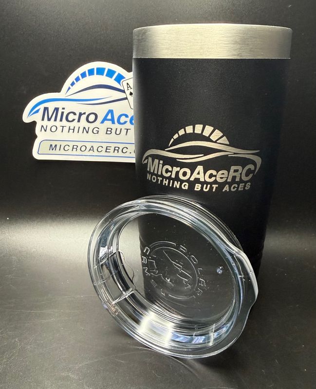 Black MicroAceRC 20 ounce Kodiak tumbler with sip slot lid Black MicroAceRC 20 ounce Kodiak tumbler with sip slot lid