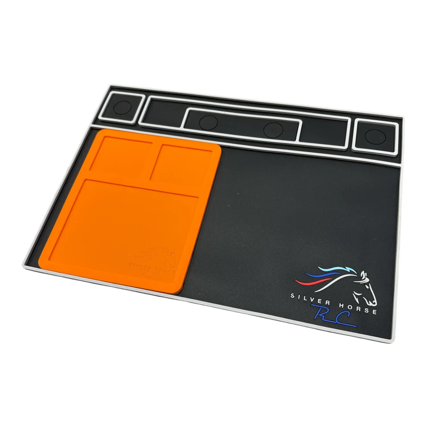Silver Horse RC Pit Mat V2! Includes nesting high heat solder mat! Orange Silver Horse RC Pit Mat V2! Includes nesting high heat solder mat! Orange
