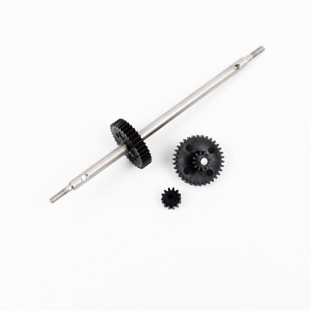 Rear Axle, Compound Gear, & Pinion Gear, 1/24 Asphalt Late Model Rear Axle, Compound Gear, & Pinion Gear, 1/24 Asphalt Late Model
