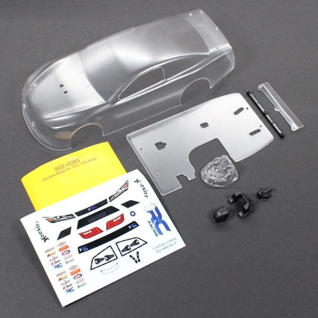Body & Driver, Clear, 1/24 Asphalt Late Model Body & Driver, Clear, 1/24 Asphalt Late Model