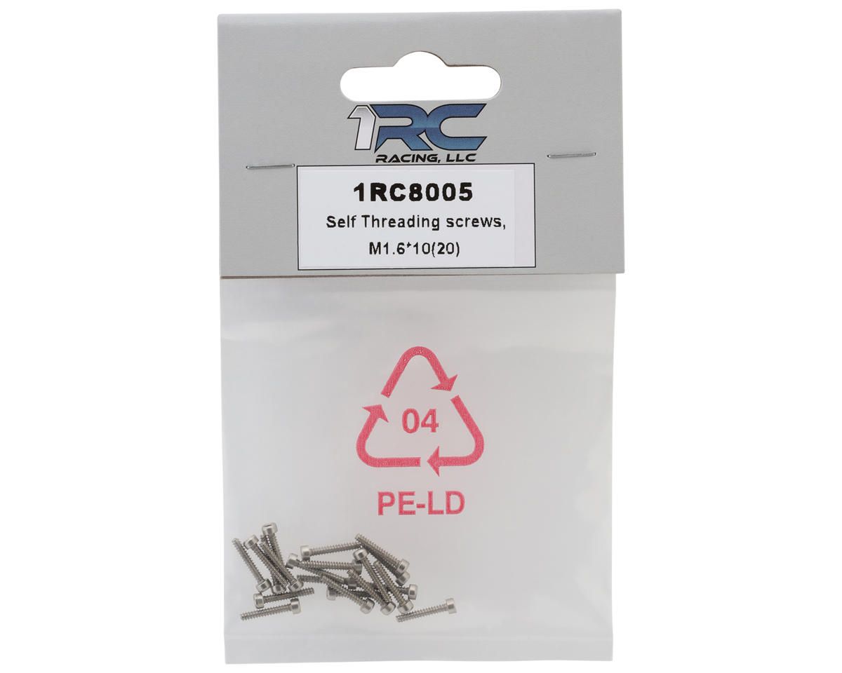 1RC Racing 1RC8005 1RC Racing 1.6x10mm Self Tapping Socket Head Cap Screws (20) 1RC Racing 1RC8005 1RC Racing 1.6x10mm Self Tapping Socket Head Cap Screws (20)