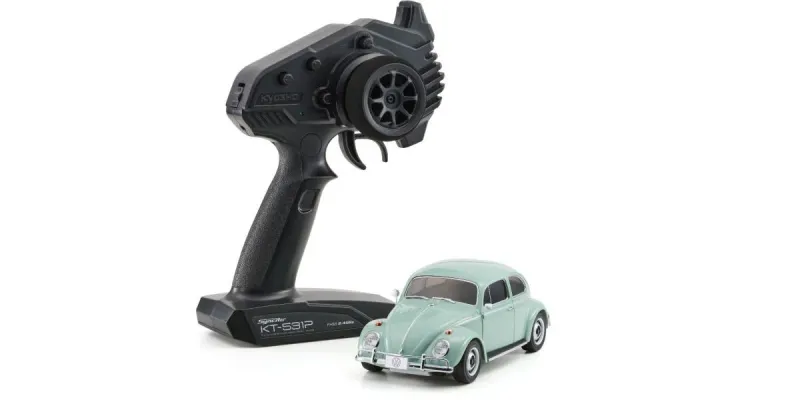 Mini-Z RWD ReadySet MR-04 - 1963 Volkswagen Beetle - Kyosho 32374BBL (Bahama Blue); Mini-Z RWD ReadySet MR-04 - 1963 Volkswagen Beetle - Kyosho 32374BBL (Bahama Blue);