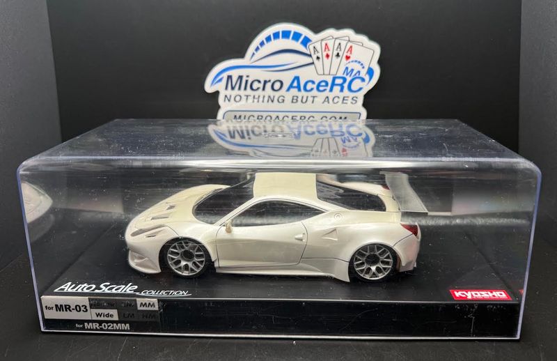 Previously owned RARE Kyosho MINI-Z Ferrari 458 GT2 handmade custom pearl paint Previously owned RARE Kyosho MINI-Z Ferrari 458 GT2 handmade custom pearl paint
