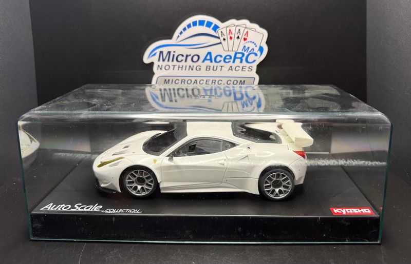 Previously owned Used Kyosho Mini-z Body ASC Ferrari 458 Italia GT2 MZP221W Previously owned Used Kyosho Mini-z Body ASC Ferrari 458 Italia GT2 MZP221W