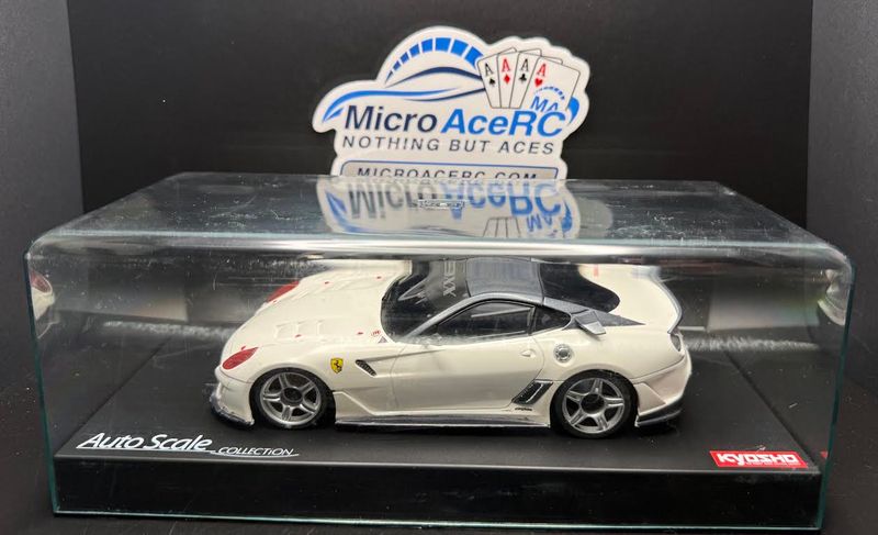 Previously owned USED Kyosho Mini-z Body ASC Ferrari 599XX White Version MZP216W Previously owned USED Kyosho Mini-z Body ASC Ferrari 599XX White Version MZP216W