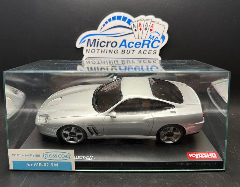 Previously owned Kyosho Mini-z Body ASC Ferrari 575M Marbella Silver MZG306S Previously owned Kyosho Mini-z Body ASC Ferrari 575M Marbella Silver MZG306S