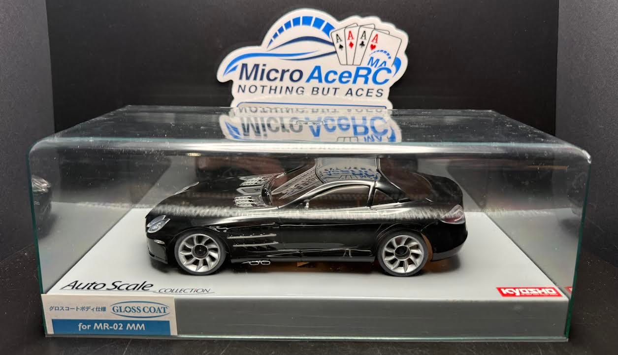 Previously owned Kyosho Mini-Z Auto Scale Mercedes-Benz SLR McLaren Black MZG206BK