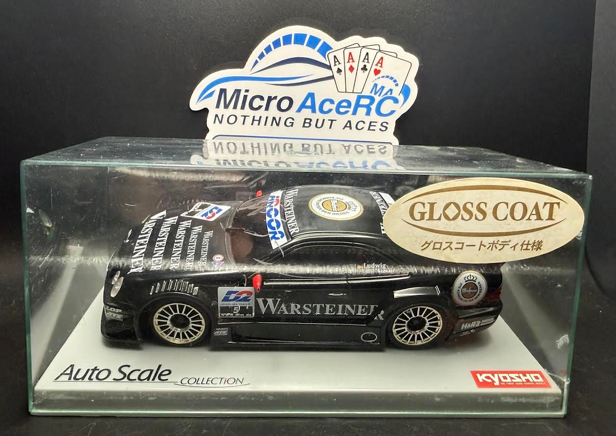 Previously owned Kyosho Mini-Z AMG Mercedes CLK Warsteiner Black RC Body 1/27 ASC HTF Early Model
