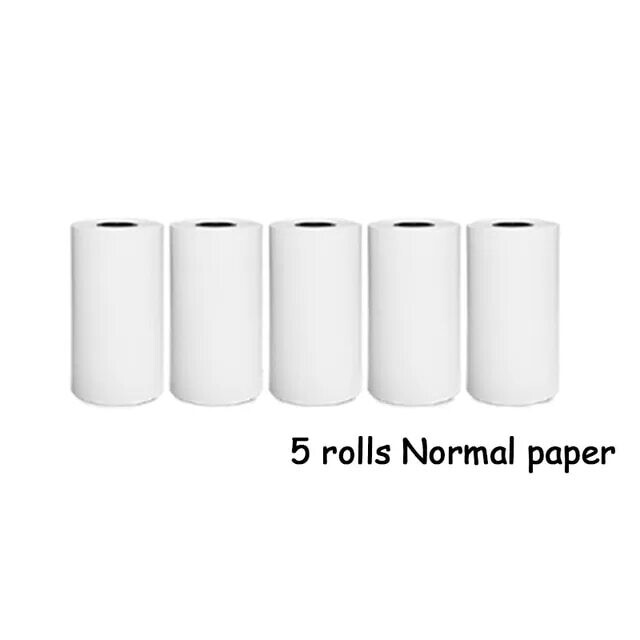 5 Rolls White Note Paper