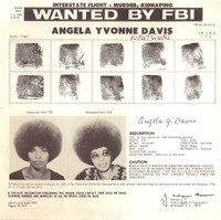 Angela Yvonne Davis - Collectible FBI Wanted Poster - As seen in Post Offices in 1970 - 2 Sides Front & Back Free Shipping