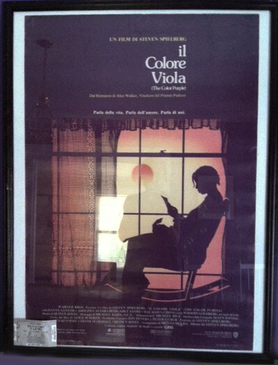 Art The Color Purple Poster Italian - 1985 Original 27" X 39" Poster &amp; 2009 Ticket from Oprah Winfrey presents "The Color Purple" at The Kennedy Center - Free Shipping