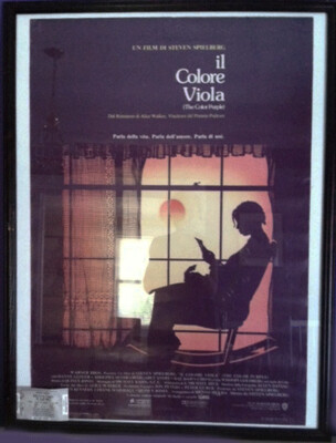 Art The Color Purple Poster Italian - 1985 Original 27" X 39" Poster & 2009 Ticket from Oprah Winfrey presents "The Color Purple" at The Kennedy Center - Free Shipping