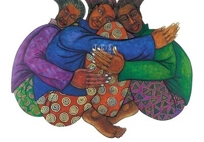 Charles Bibbs "Sistahood" (1999 - Signed - 24" X 27.5" - Unframed) Free Shipping