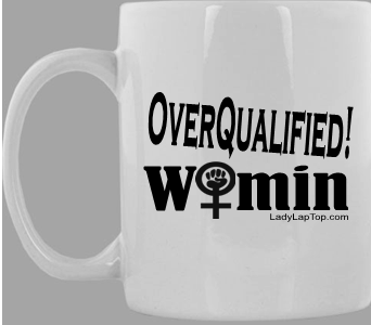 Glass Mug OverQualified! Free Shipping