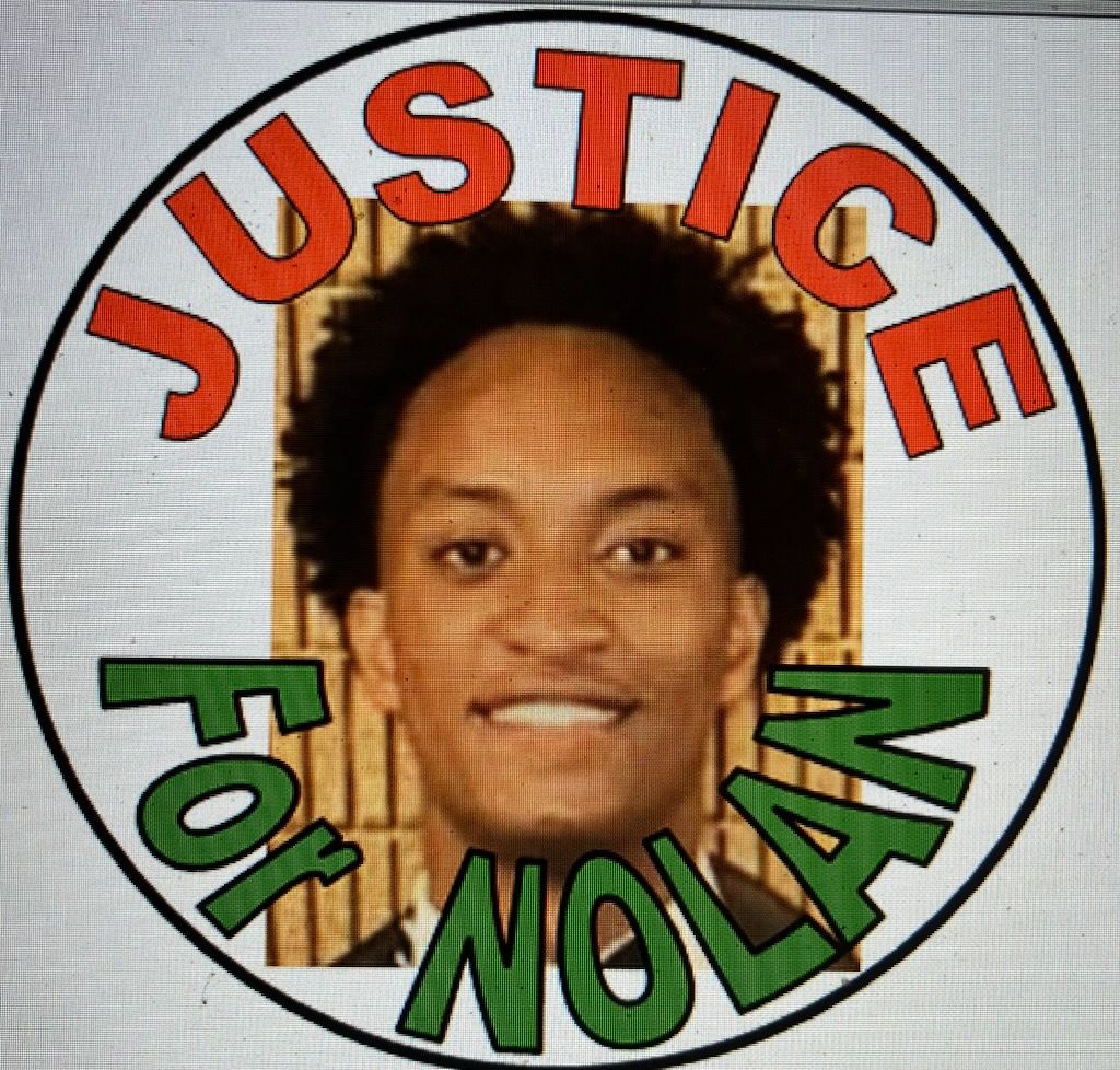 Nolan Wells Button JUSTICE FOR NOLAN 100% of Proceeds goes to the Wells Family 2 1/4" round safety pin back Free Shipping