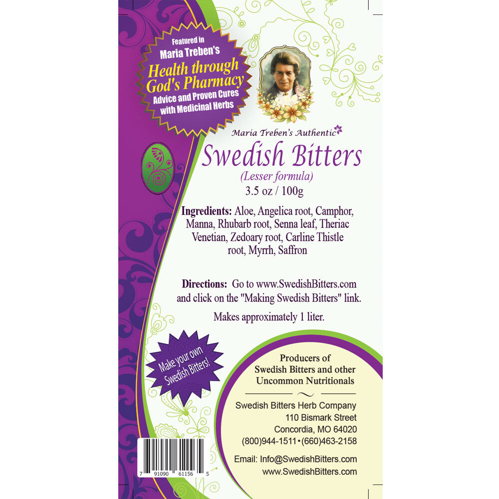 Swedish Bitters Dry Mixture [Lesser] (3.5oz/100g) - Maria Treben's Authentic™