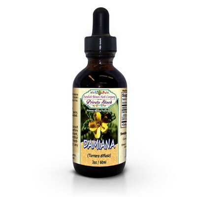 Damiana Herb, tincture (2oz/59ml) - Swedish Bitters Herb Company Private Stock 723175934214-1