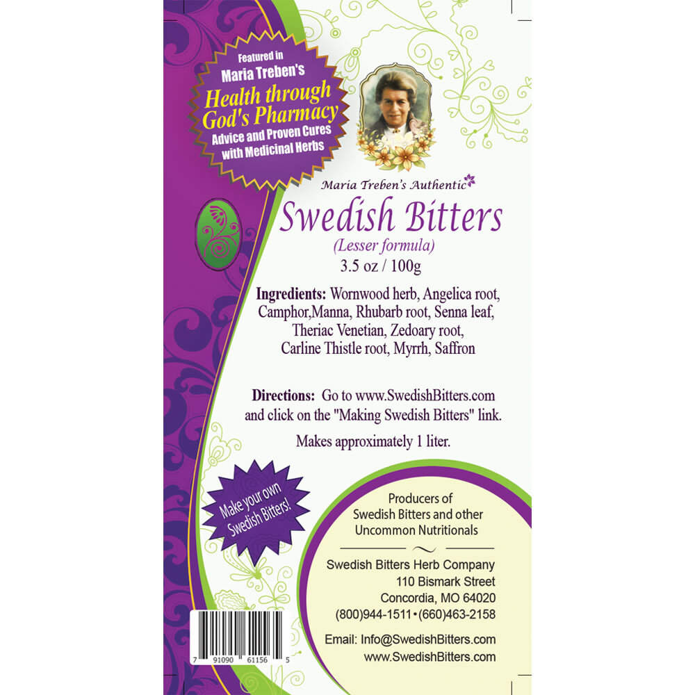 Swedish Bitters Dry Mixture [Lesser] (3.5oz/100g) - Maria Treben's Authentic™