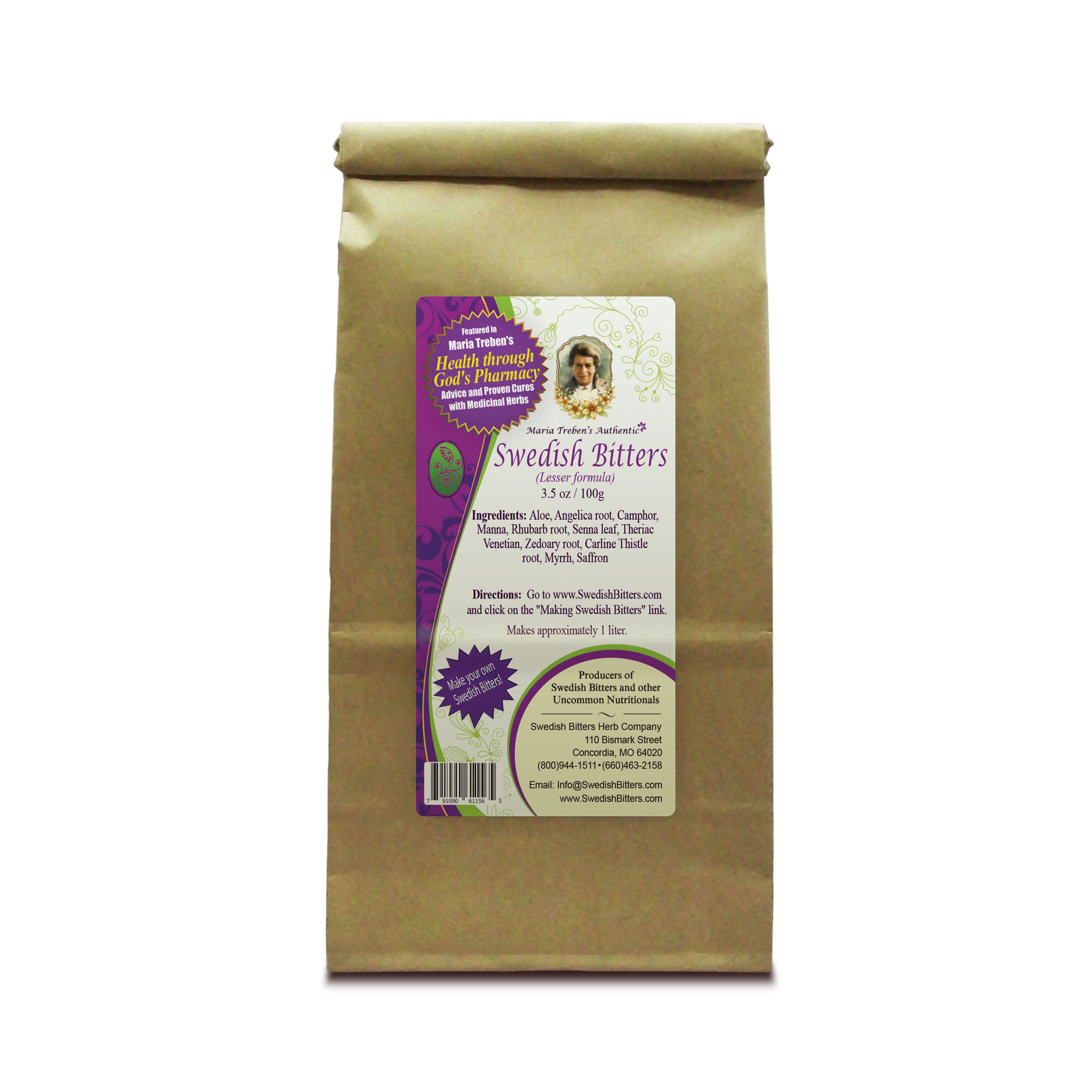 Swedish Bitters Dry Mixture [Lesser] (3.5oz/100g) - Maria Treben's Authentic™