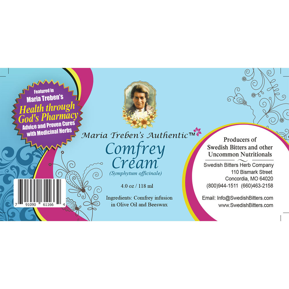 Comfrey Cream (4oz/118ml) - Maria Treben's Authentic™
