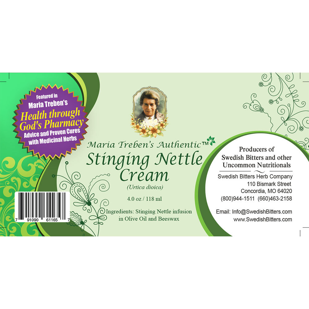 Stinging Nettle Cream (4oz/118ml) - Maria Treben&#039;s Authentic™