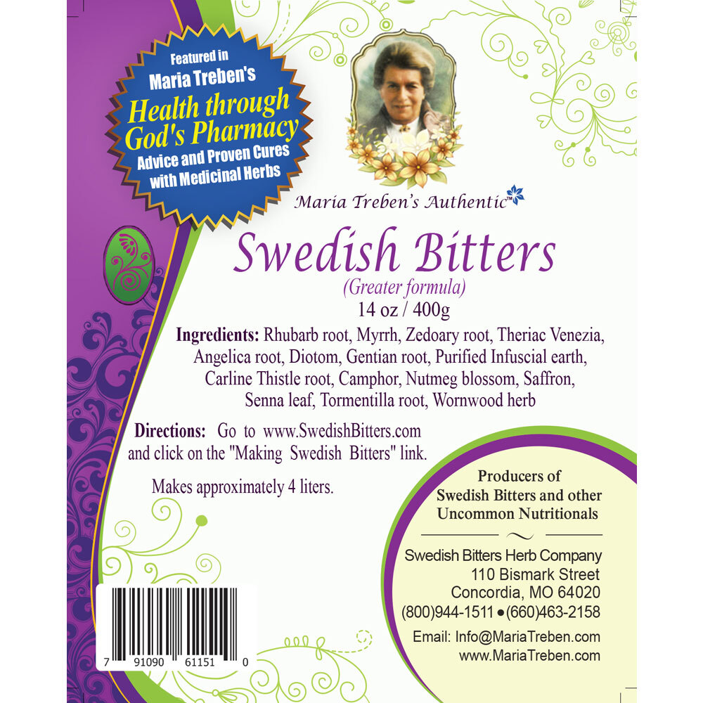 Swedish Bitters Dry Mixture [Greater] (14oz/400g) BULK - Maria Treben&#039;s Authentic™