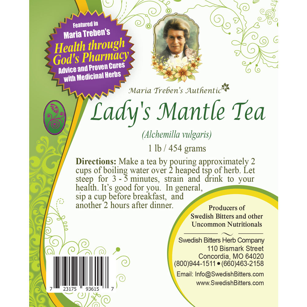 Lady&#039;s Mantle Tea (1lb/454g) BULK - Maria Treben&#039;s Authentic™