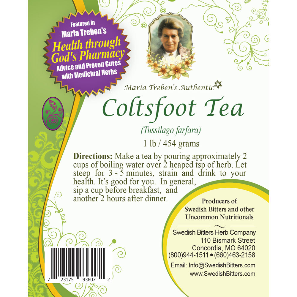 Coltsfoot Tea (1lb/454g) BULK - Maria Treben&#039;s Authentic™