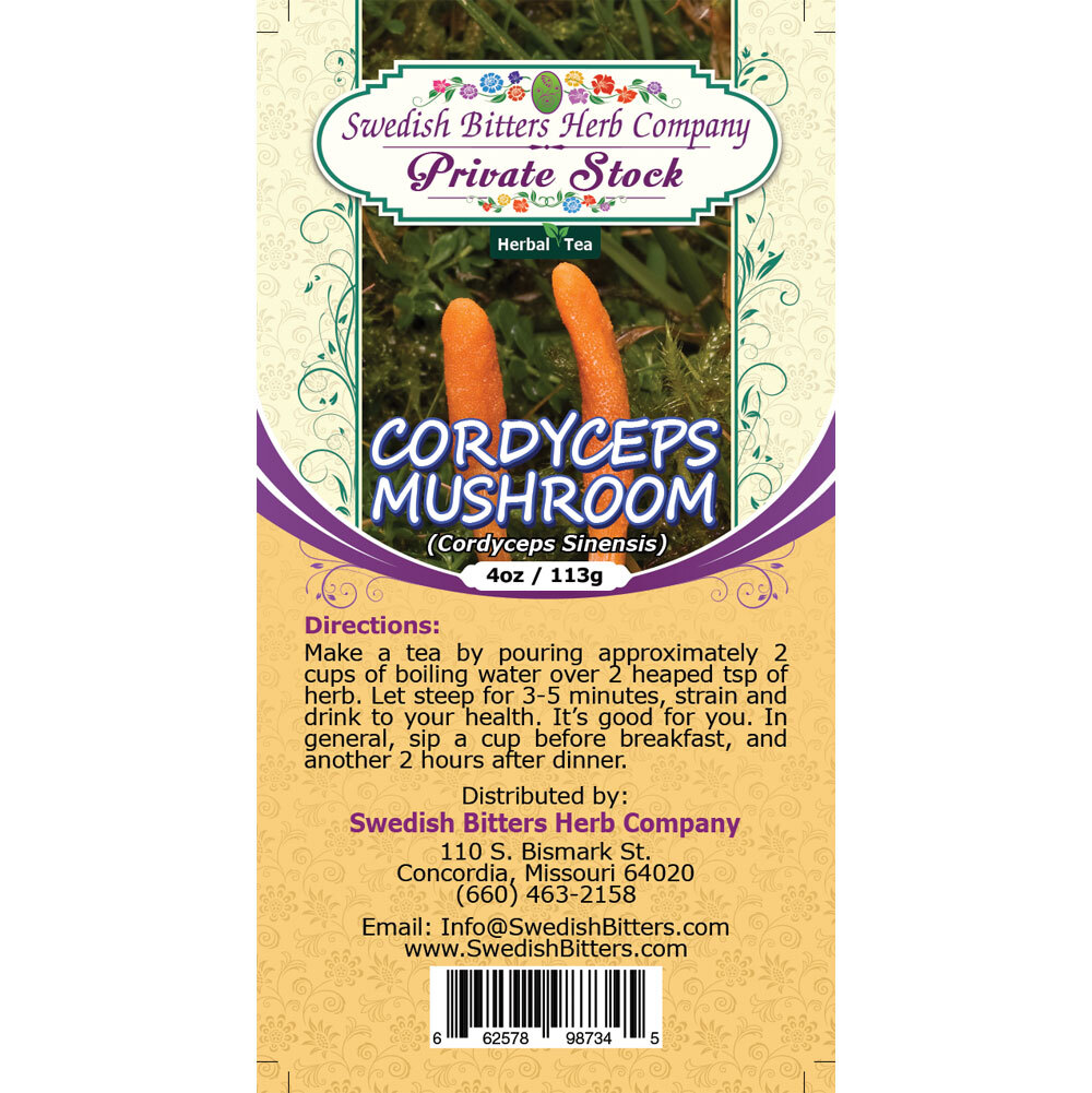 Cordyceps Mushroom (Cordyceps Sinensis ~ Cordyceps Gracilis) Herbal Tea ...