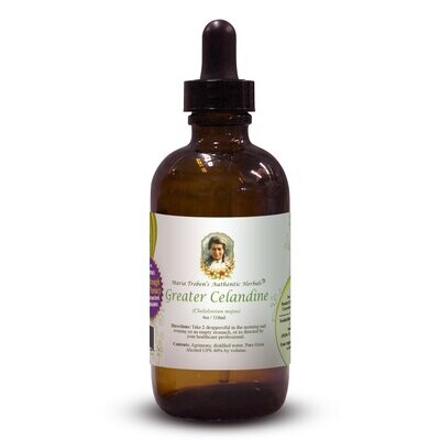 Greater Celandine Extract / Tincture (4oz/118ml) - Maria Treben's Authentic™ 662578986355