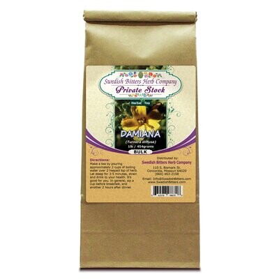 Damiana Herb (Turnera diffusa) Herbal Tea (1lb/454g) BULK - Swedish Bitters Herb Company Private Stock 662578986706