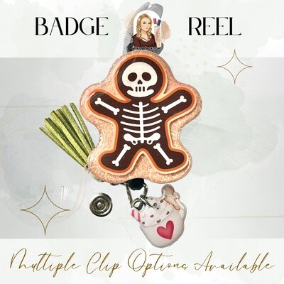 Badge Reel: Gingerbread Skeleton