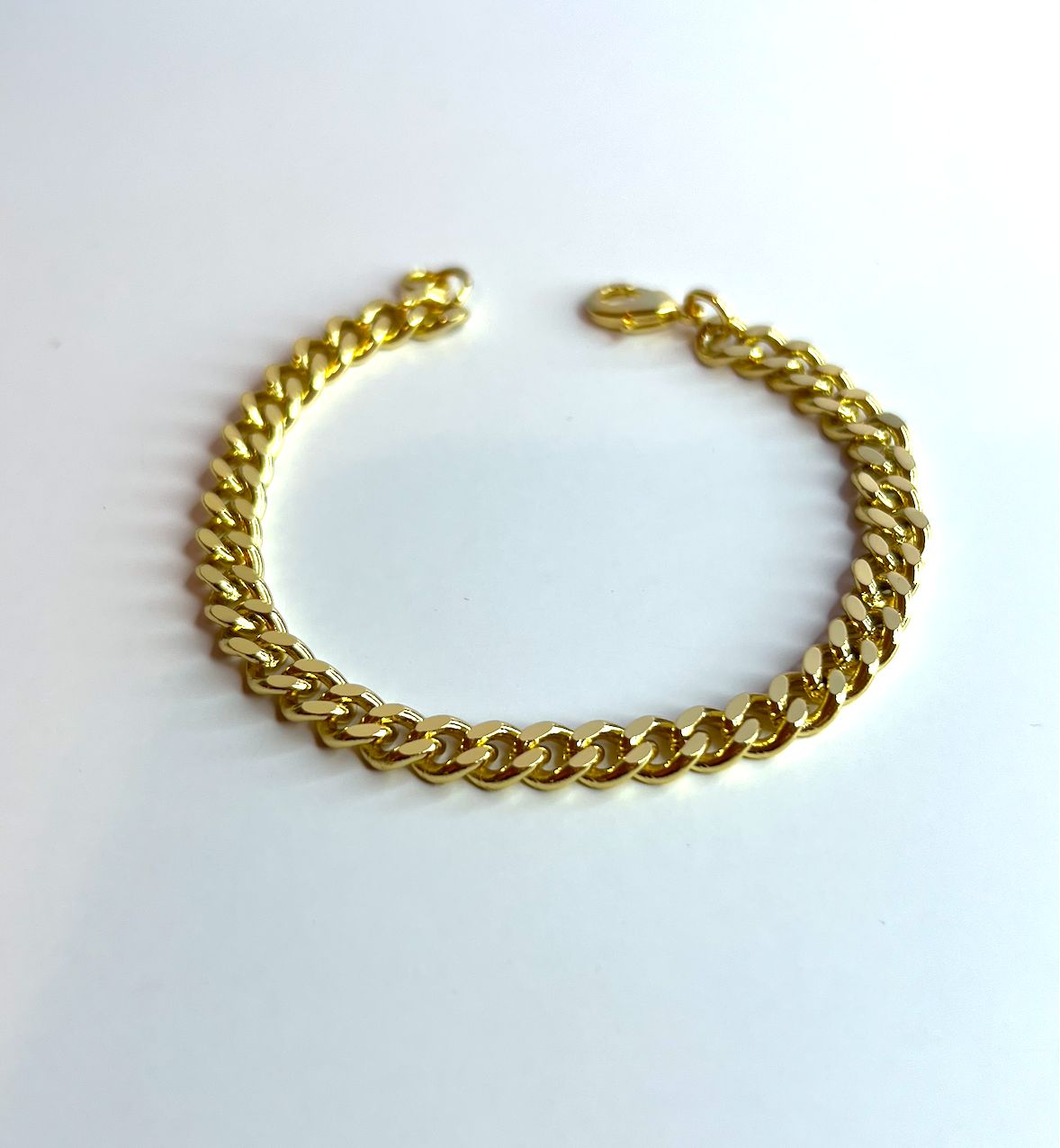 Miami Cuban Link Bracelet 7" 18k Gold Filled