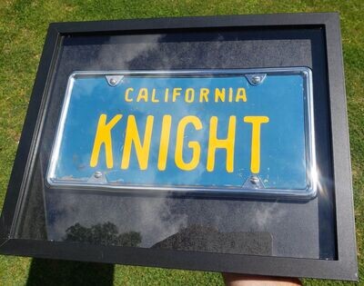Screen Used KNIGHT License Plate