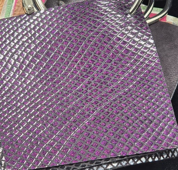 Single/Double BLACK Italian and Calfskin All Leather BRIDLE Deep Tanzanite, Tanzanite and Violet Crystal Browband with a Matching Simmering Deep Purple Leather Center with Black Patent Piping Noseband