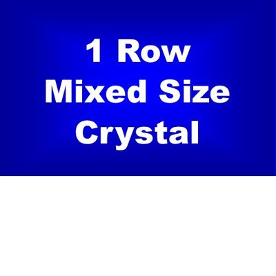 1 Row Mixed Size Crystal